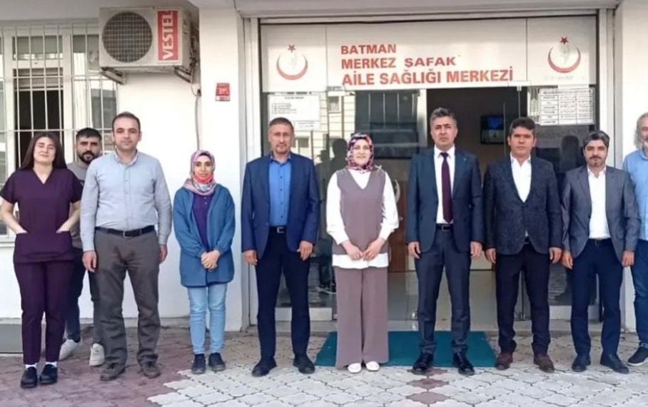 İl Sağlık Müdürümüz, İl Halk Sağlığı Başkanımız ve beraberindeki heyet ile bize yapı